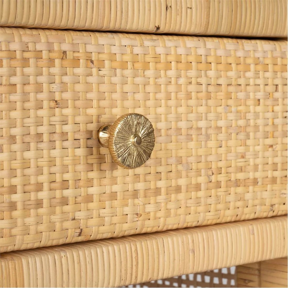 Jaen Natural Rattan Single Nightstand
