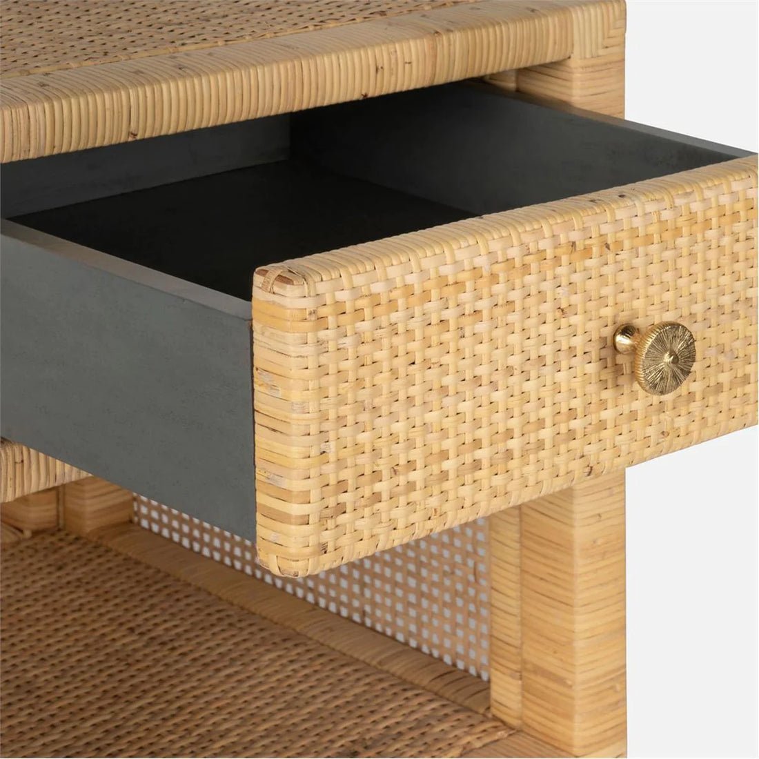 Jaen Natural Rattan Single Nightstand