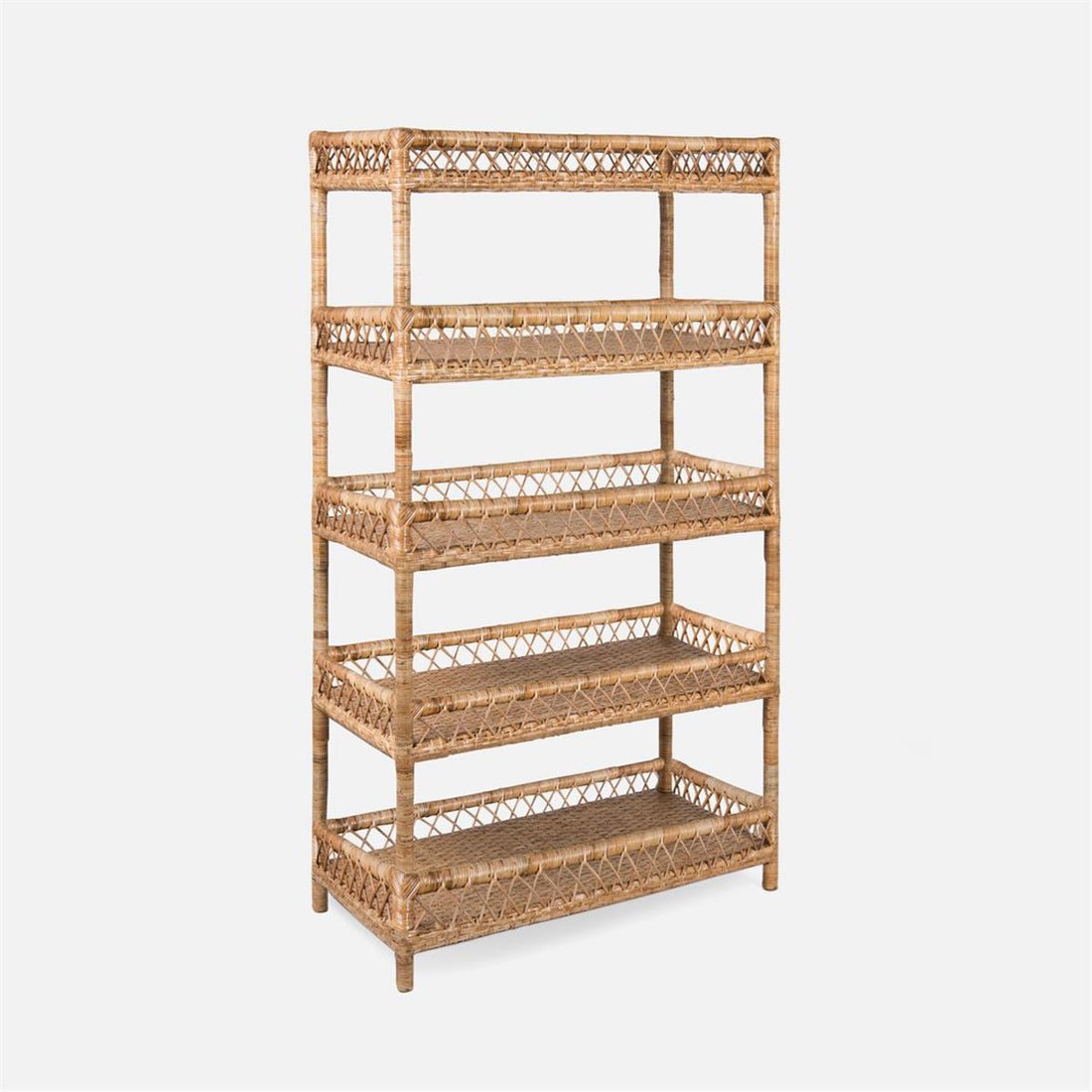 nania-kofr 4 Sebastian Natural Original Rattan Bookshelf