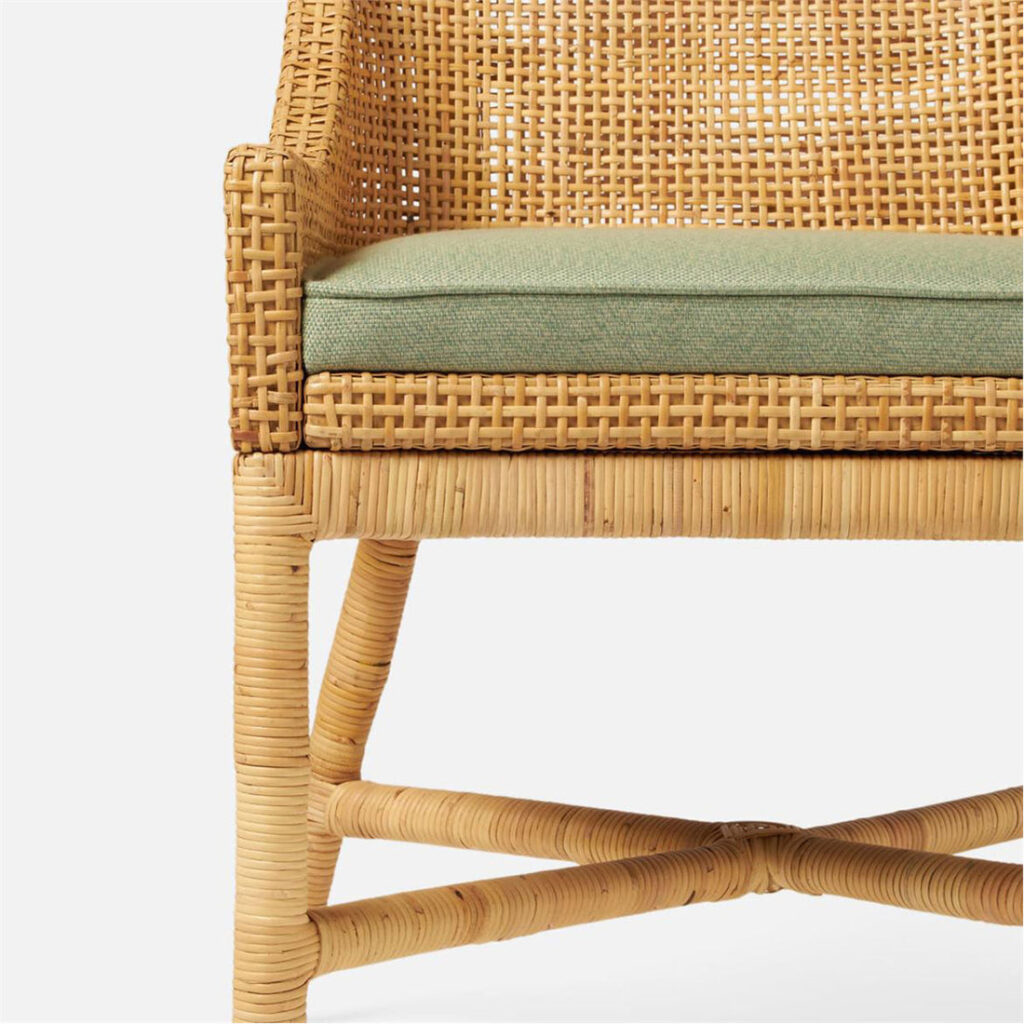 Leon Natural Rattan Chair With Backrest