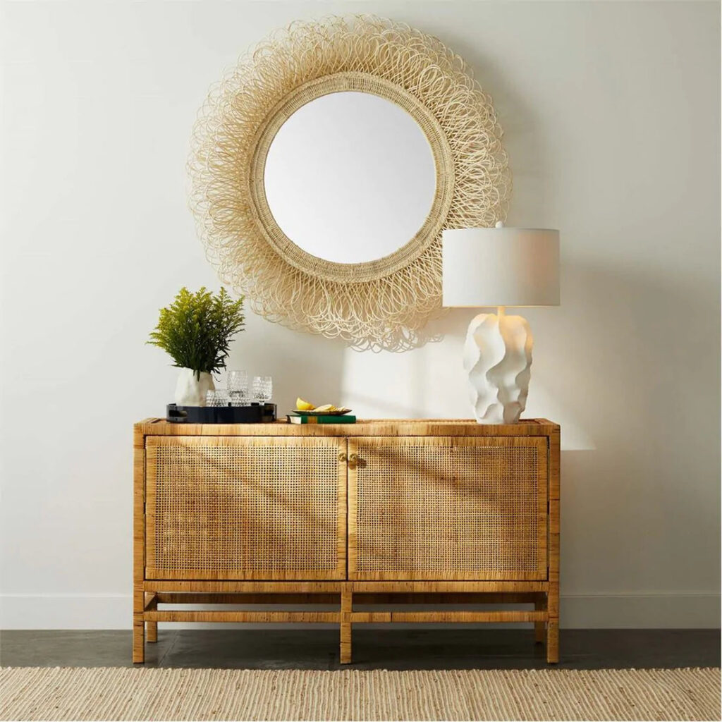 Huelva Natural Rattan 2-Door Buffet