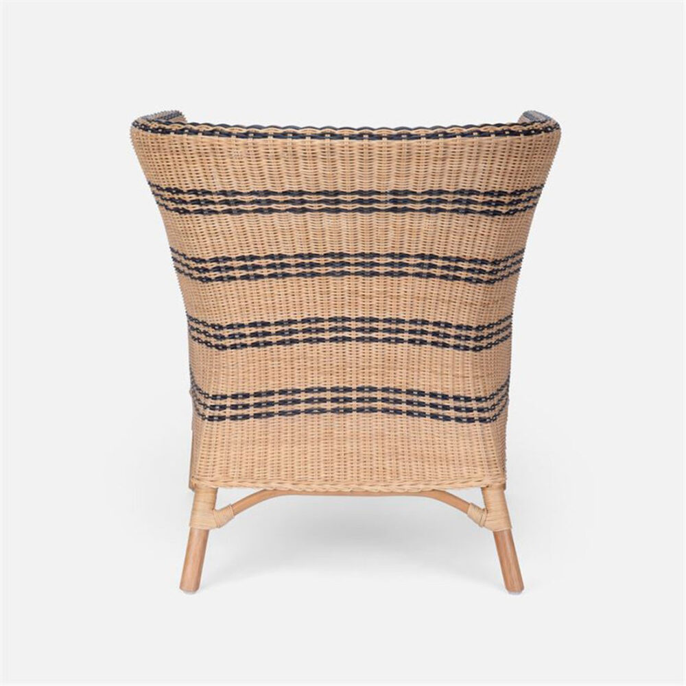 Marbella Striped Rattan Dining Chair