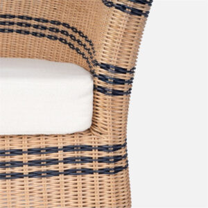 Marbella Striped Rattan Dining Chair