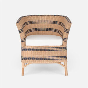 Marbella Striped Rattan Dining Chair