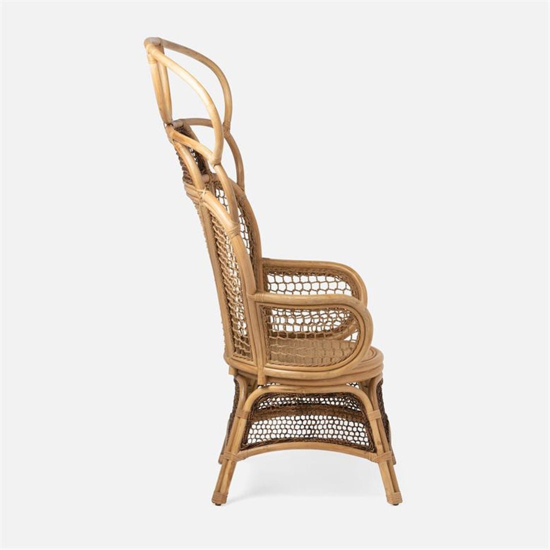 nania-kofz 2 Alcobendas Natural Rattan Bamboo Lounge Chair