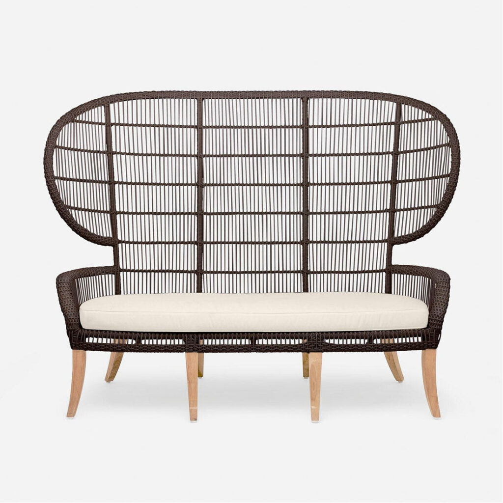 Kangar Synthetic Rattan Wicker Outdoor Sofa