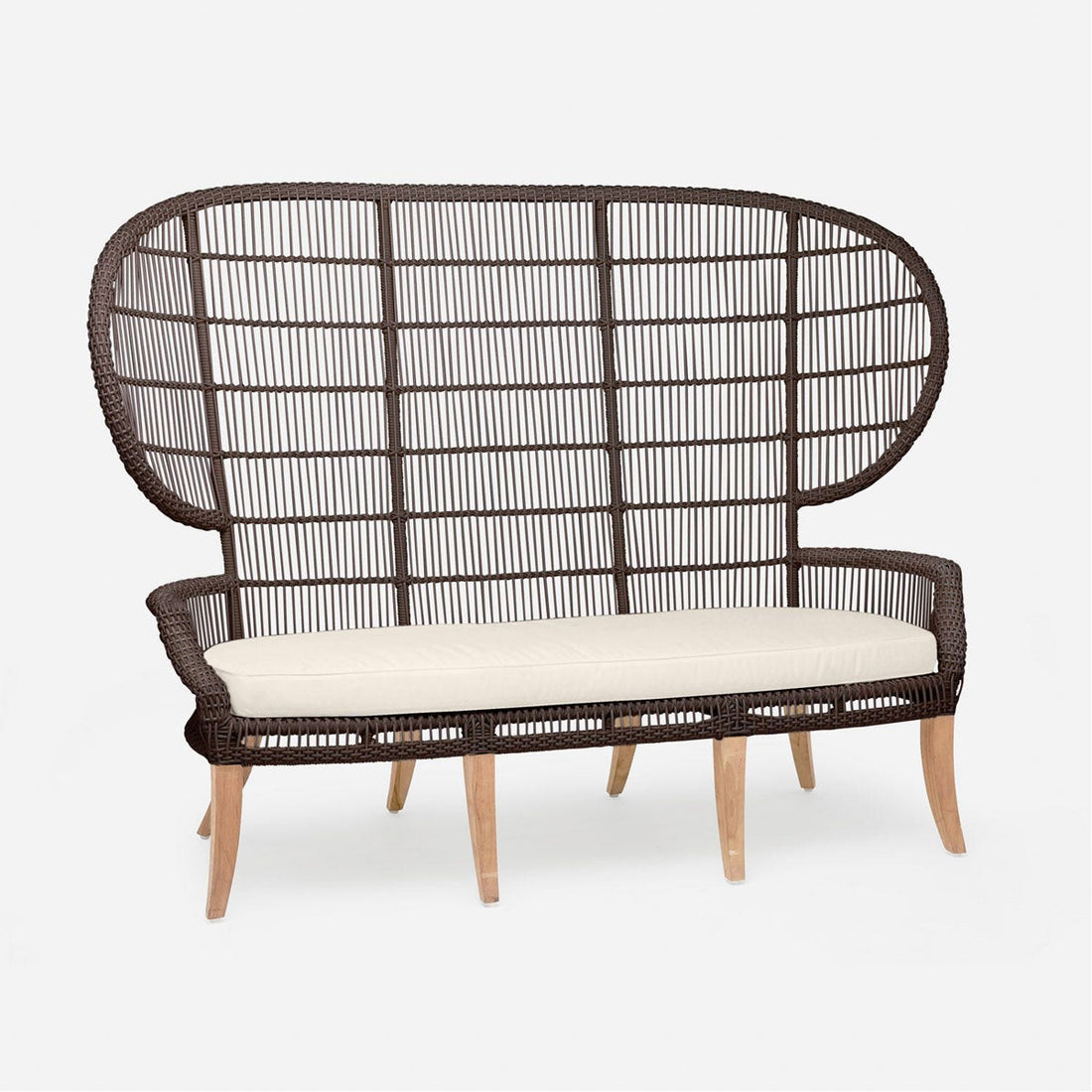 Kangar Synthetic Rattan Wicker Outdoor Sofa