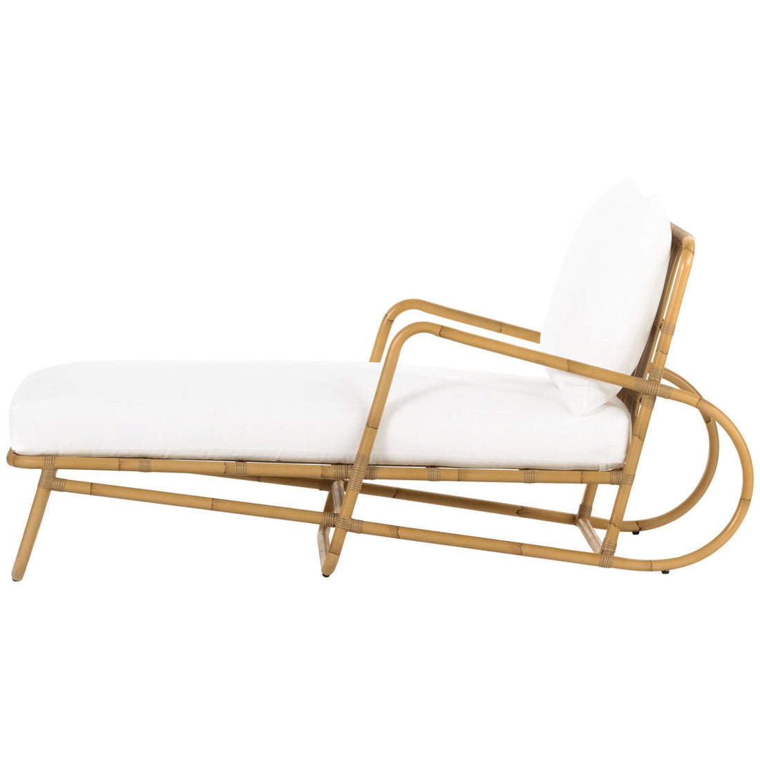 nania-kogo 7 Alor Setar Natural Rattan Outdoor Long Lounger Chair