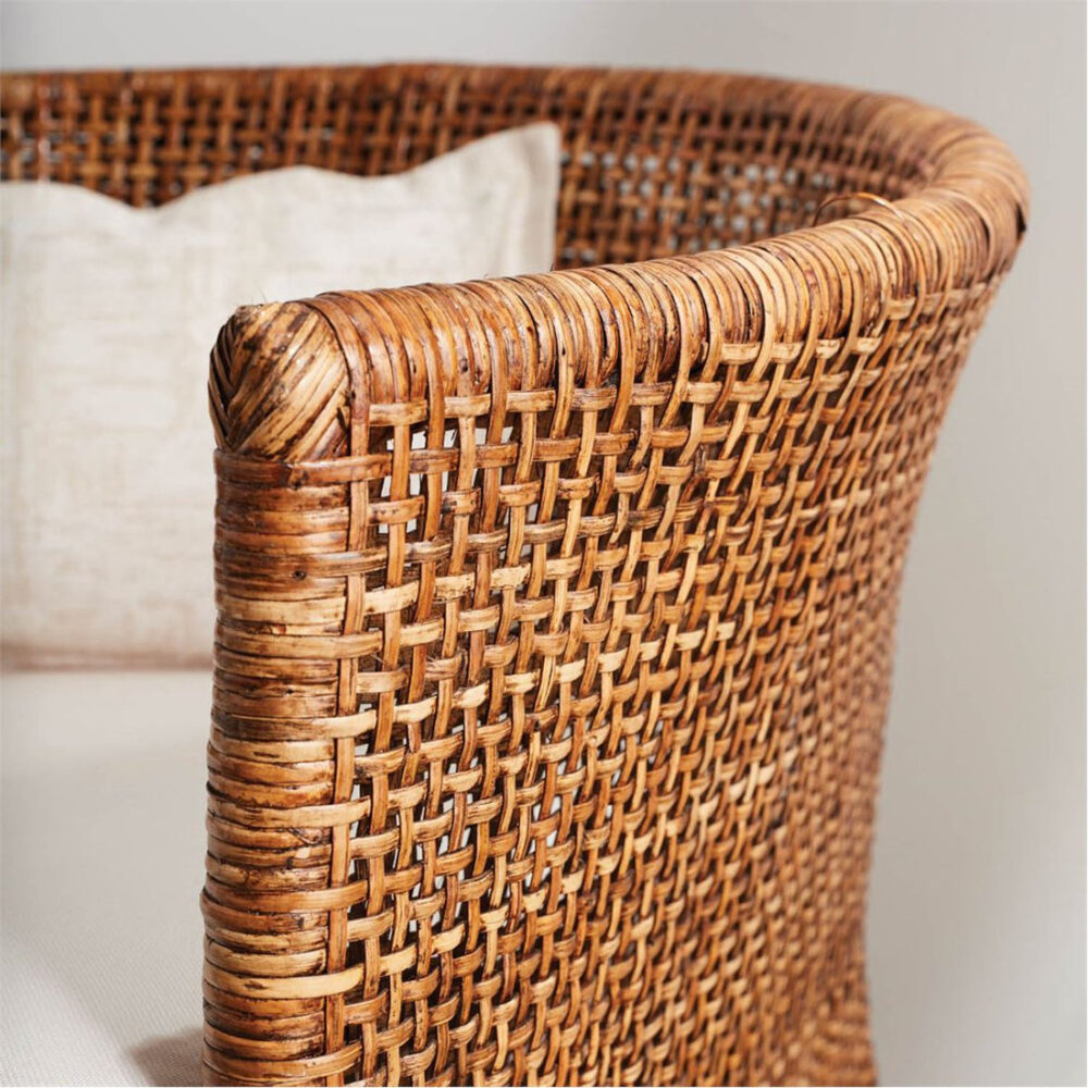 Kuala Lumpur Wide Rattan Lounge Chair With Cushion