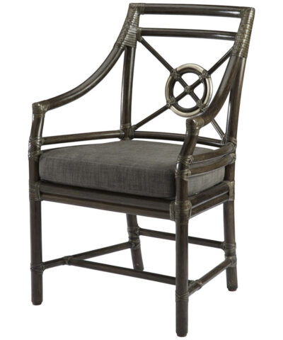 Kinabalu Black Furniture Rattan Target Arm Chair