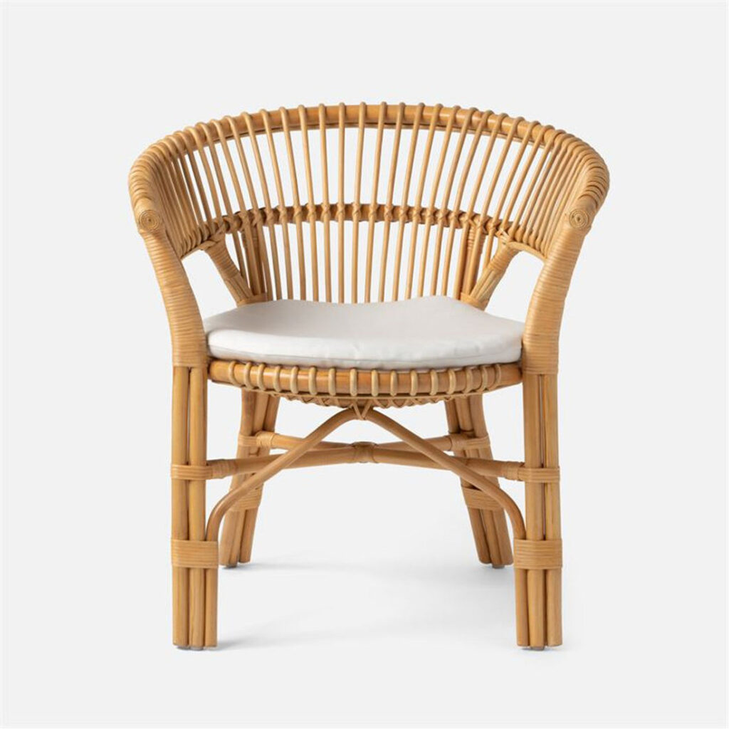 George Rattan Bamboo Dining Chair Natural