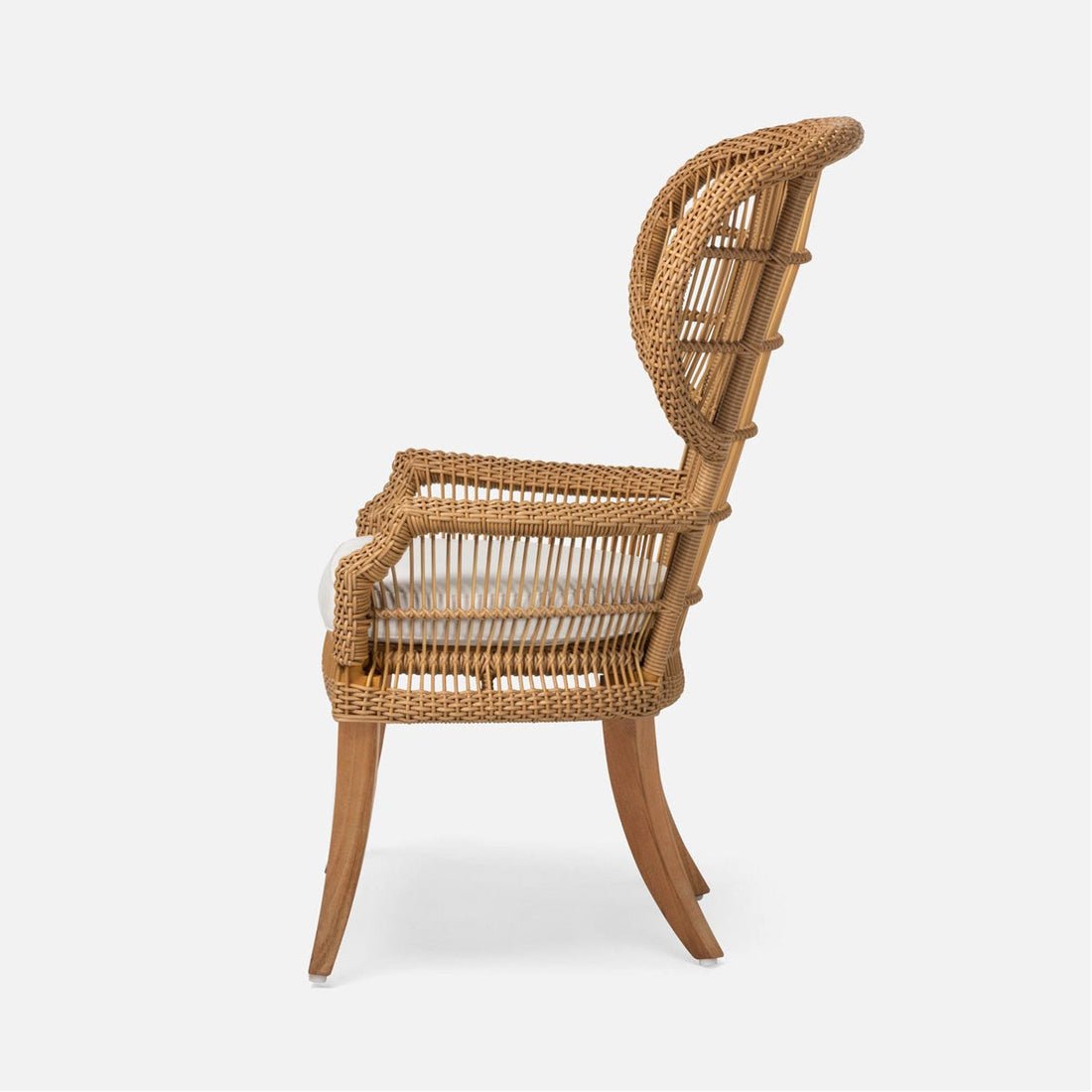 nania-kogz 2 Labuan Rattan Wicker Outdoor Dining Chair With Cushion