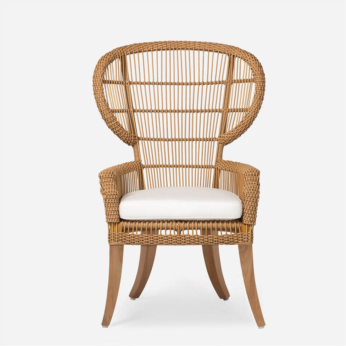 nania-kogz 5 Labuan Rattan Wicker Outdoor Dining Chair With Cushion