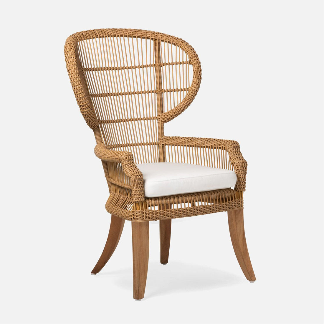 Labuan Rattan Wicker Outdoor Dining Chair With Cushion