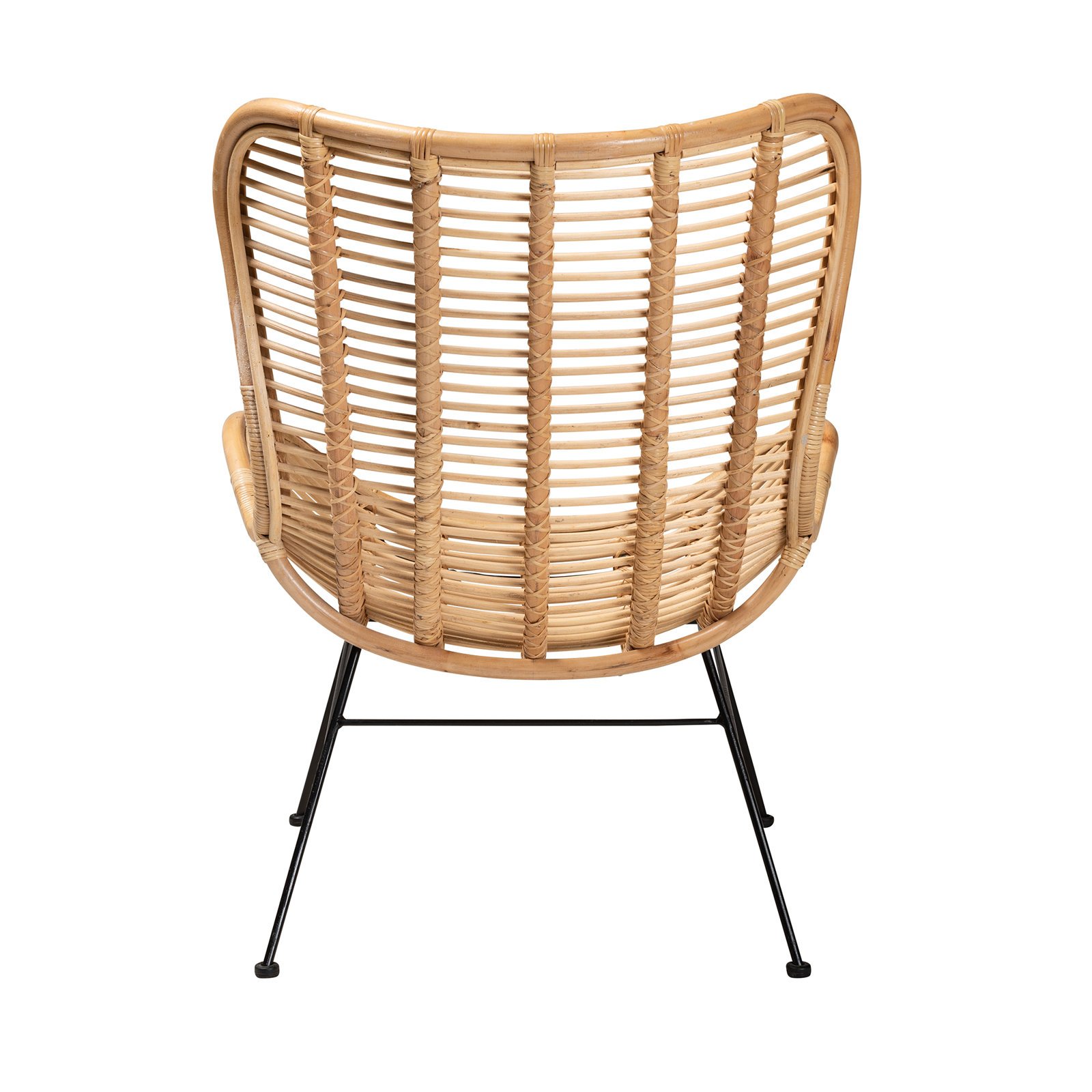 Invercargill Natural Iron leg Rattan Club Chair