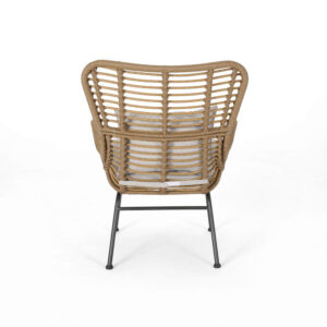 Napier Rattan Upholstered Armchair With Cushion