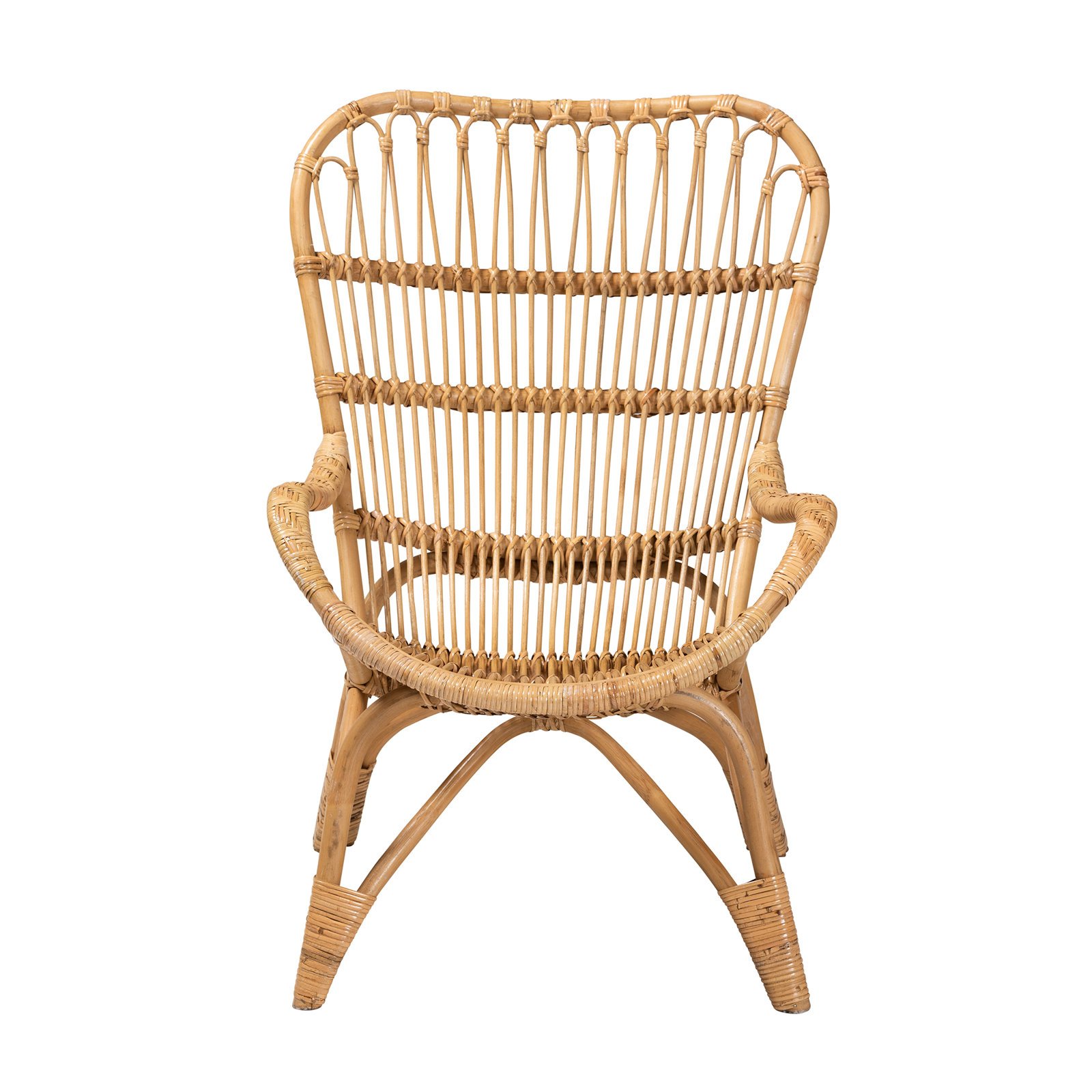 nania-kohj 2 Taupo Modern Rattan Armchair leg Rattan