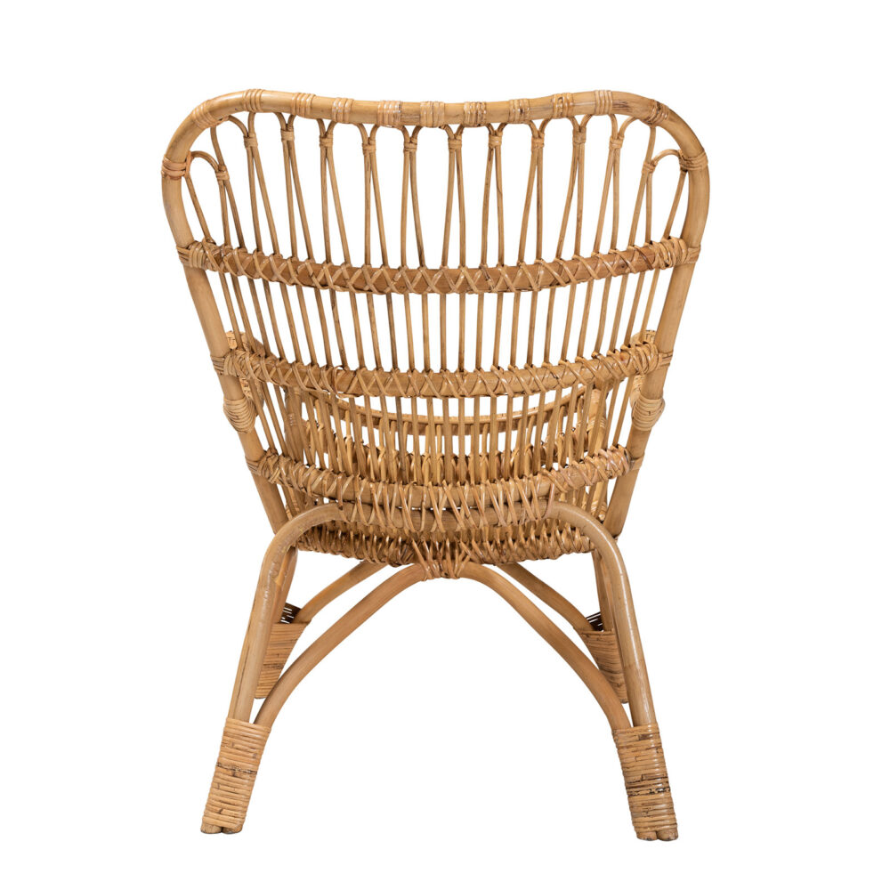 Taupo Modern Rattan Armchair leg Rattan