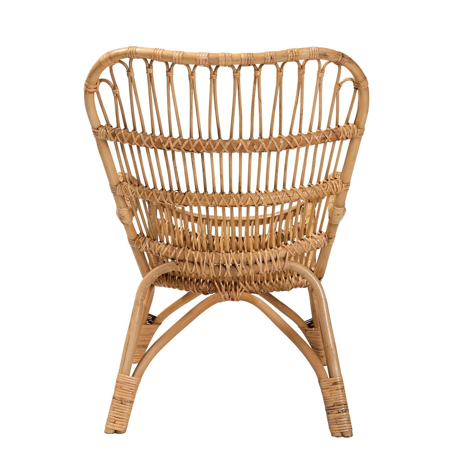 nania-kohj 4 Taupo Modern Rattan Armchair leg Rattan