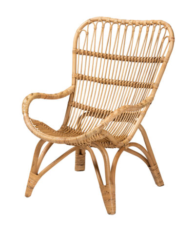 Taupo Modern Rattan Armchair leg Rattan