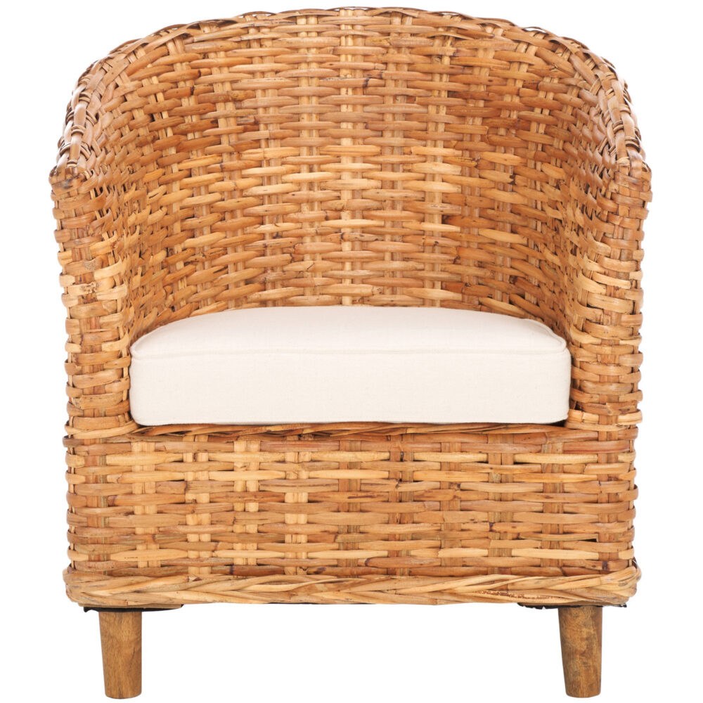 Awamutu Full Rattan Barrel Chair Natural