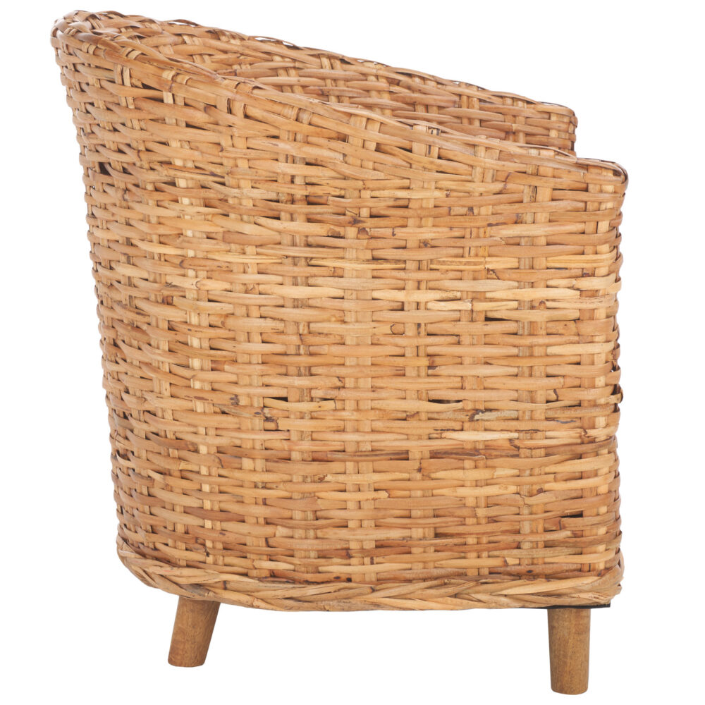 Awamutu Full Rattan Barrel Chair Natural