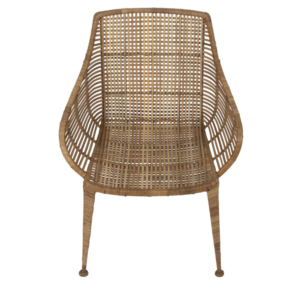 Feilding Natural Rattan Upholstered Armchair