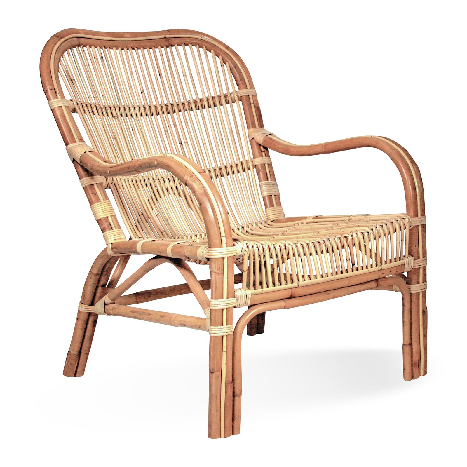 Nelson Rattan Accent Chair Natural