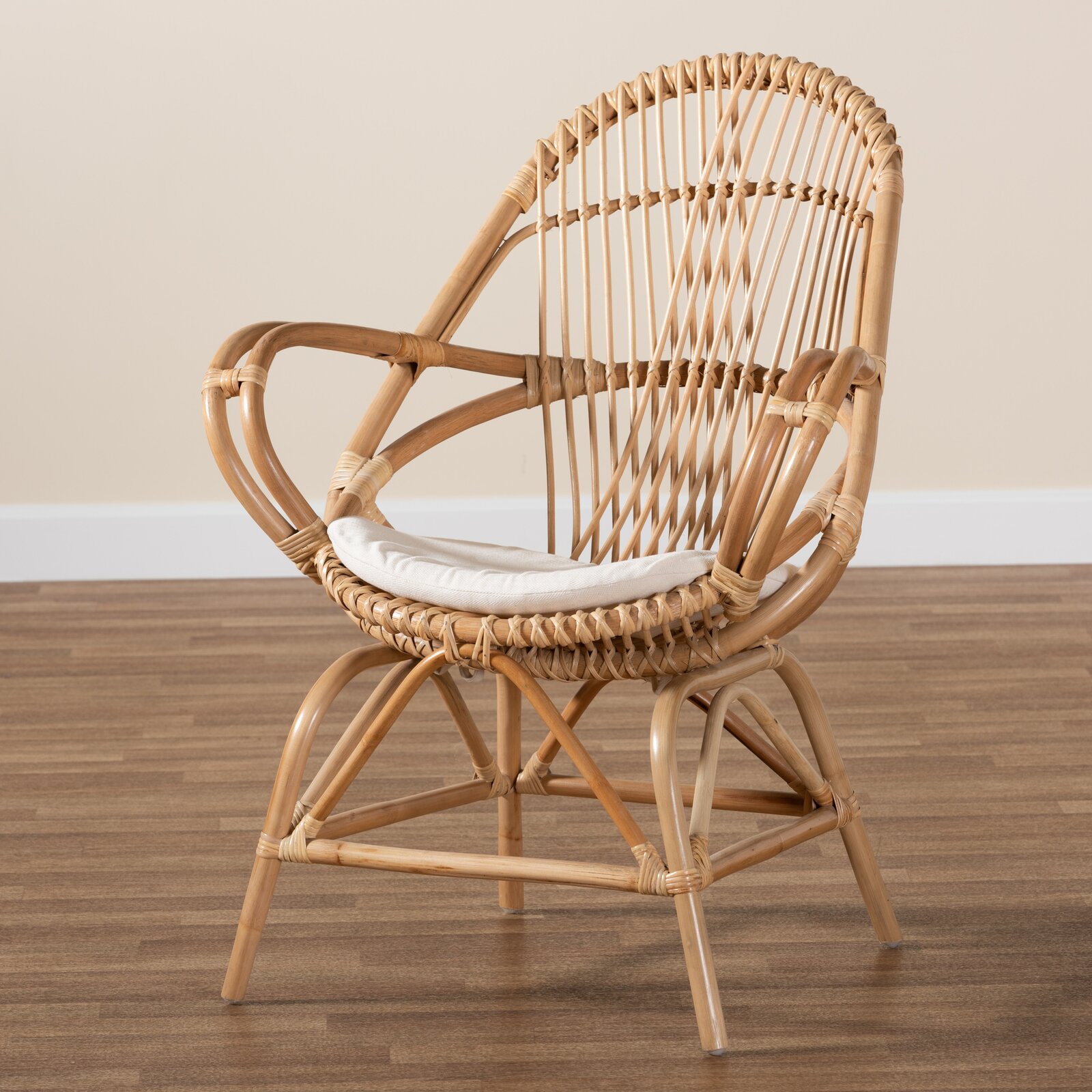 Whangarei Rattan Armchair Star Natural