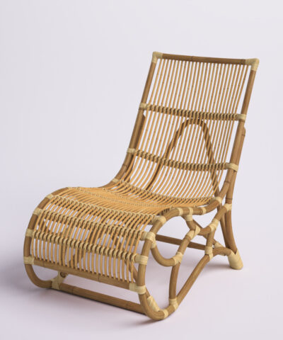 Palmerston Rattan Accent Lounger Chair Natural