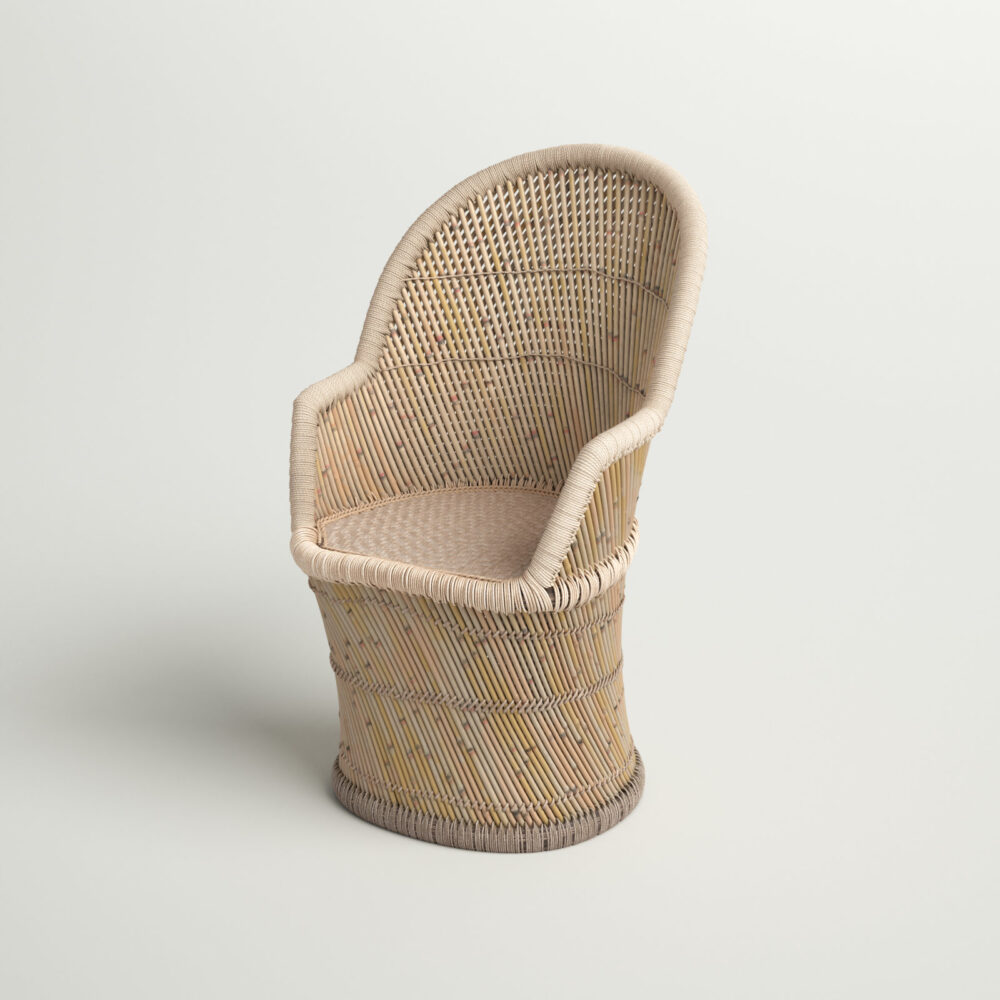 Gisborne Full Rattan Barrel Chair Natural