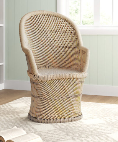 Gisborne Full Rattan Barrel Chair Natural