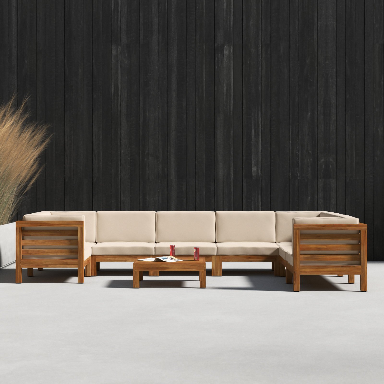 Hail Outdoor Sofa Seating Group 8 People with Cushions