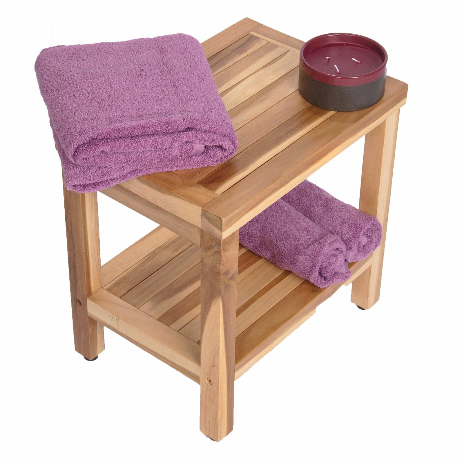 nania-kojb 2 Jubail Teak Classic Shower Stool Natural