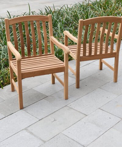 Al Hufuf Teak Outdoor Garden Dining Armchair