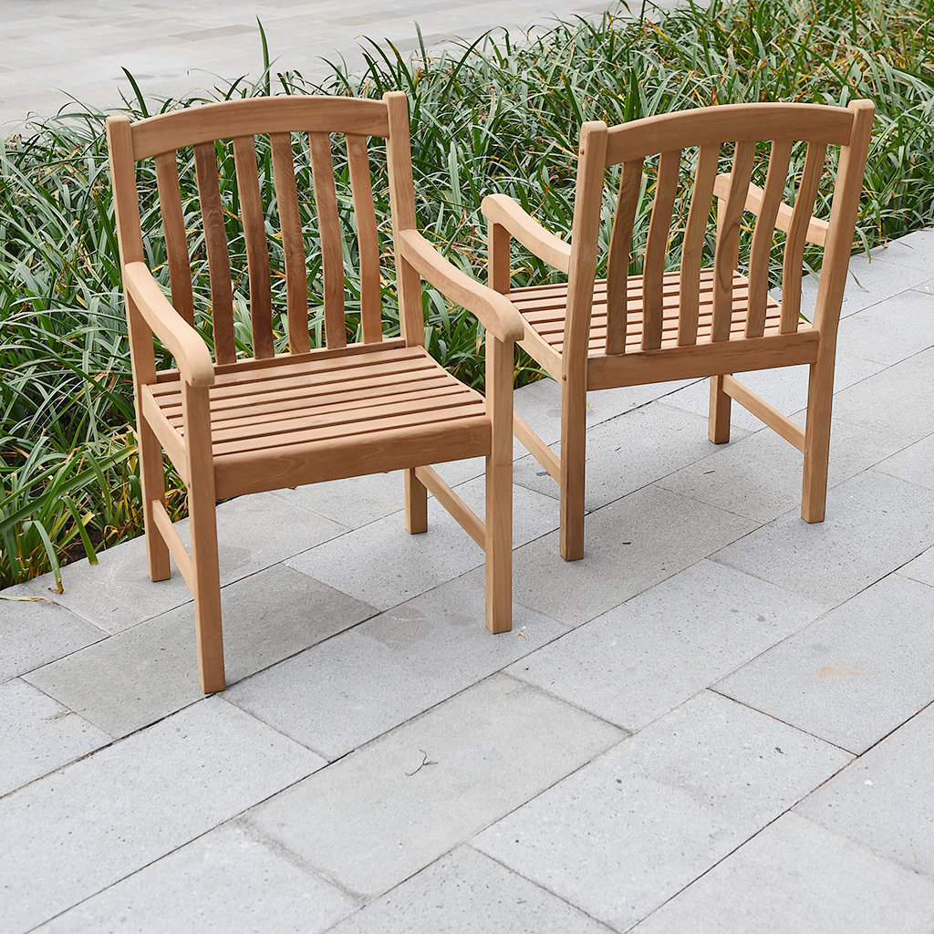 Al Hufuf Teak Outdoor Garden Dining Armchair