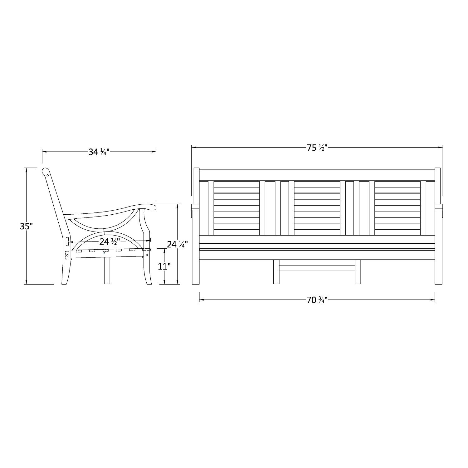 Yanbu Teak 5pc Outdoor Seating Group with Cushions