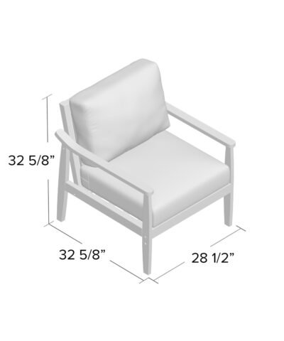 Jizan Teak Natural Lounger Chair with Cushions