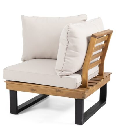 Abha Outdoor Corner Sofa Seating People with Cushions