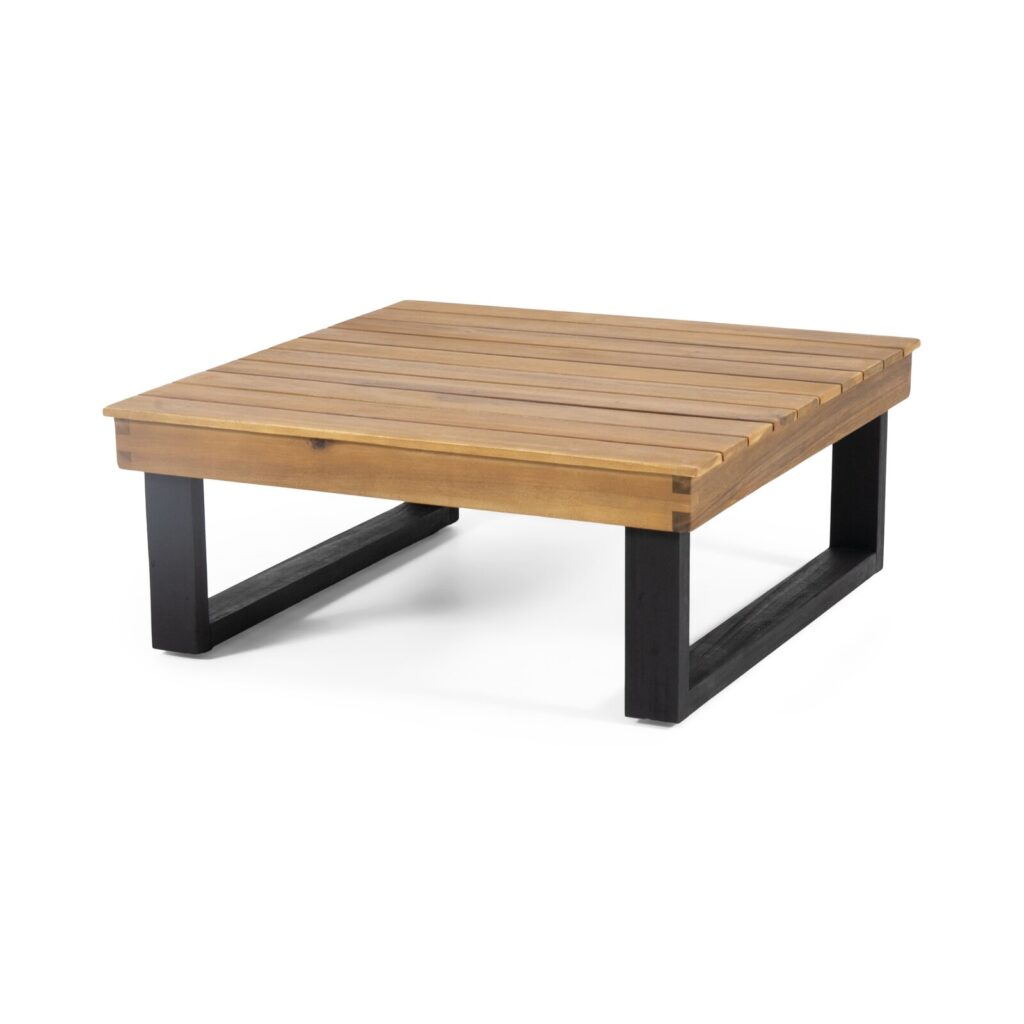 Al Ahsa Outdoor Teak Coffee Table People