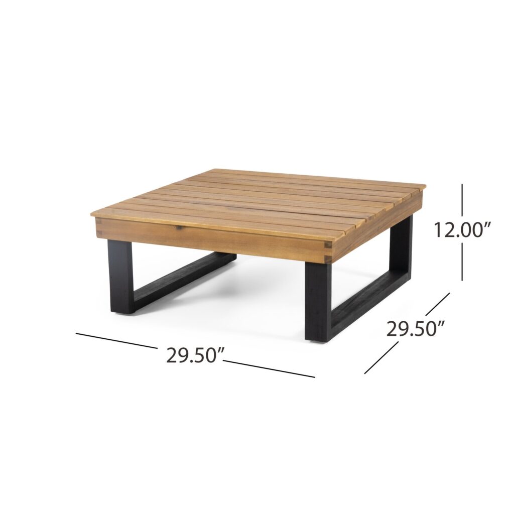 Al Ahsa Outdoor Teak Coffee Table People