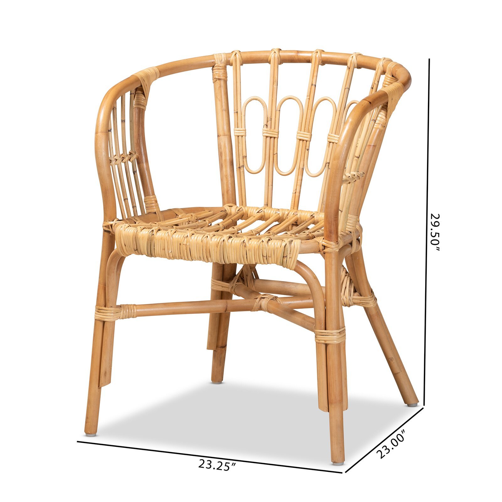 Riyadh Natural Rattan Garden Chair