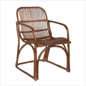 Jeddah Brown Melamine Wide Armchair Rottan