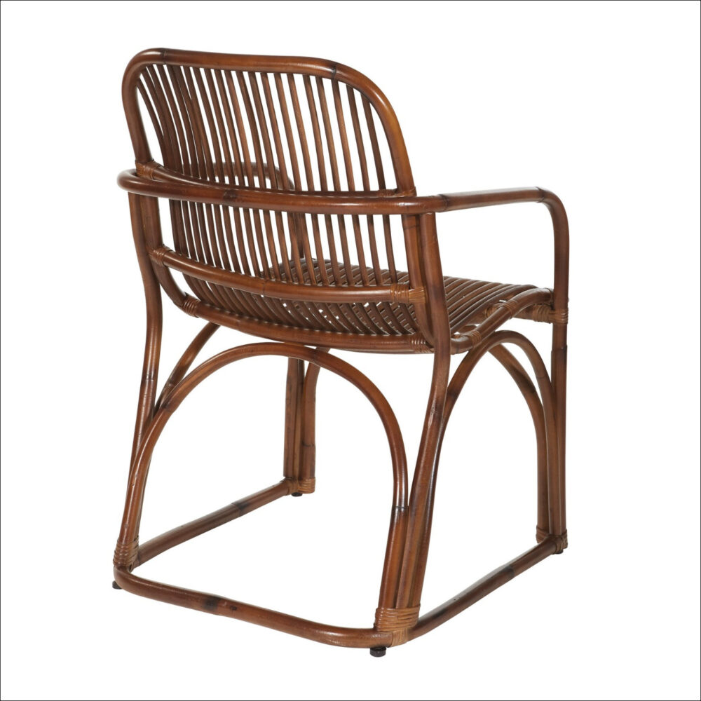 Jeddah Brown Melamine Wide Armchair Rottan