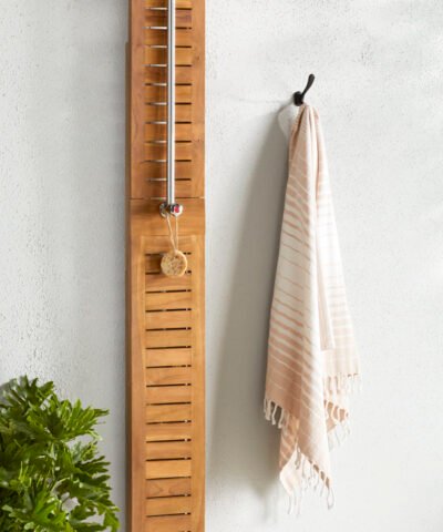 Dhahran Garden Shower Solid Teak Natural