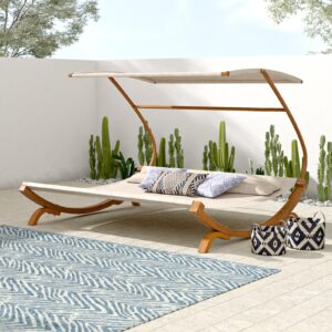 Al Khobar Teak Roofed Lounge Chair