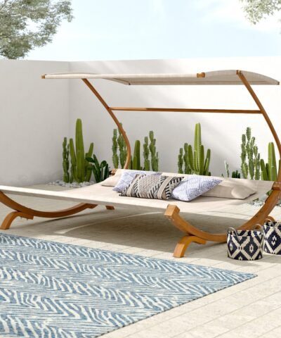 Al Khobar Teak Roofed Lounge Chair