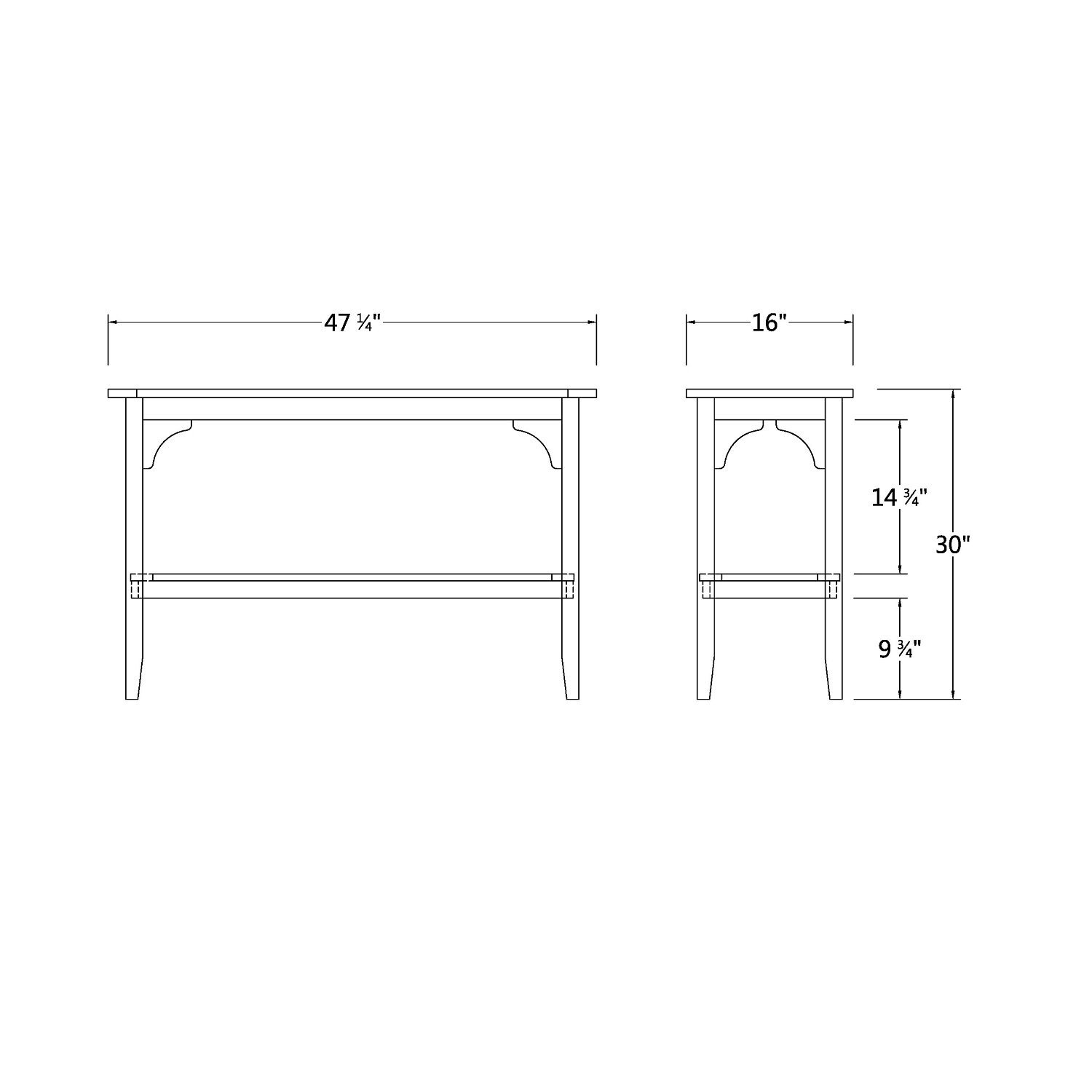 nania-kokb 3 Ghantoot Teak Outdoor Buffet And Console Table