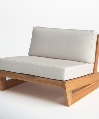 Sila Teak Patio Lounger Chair with Cushions