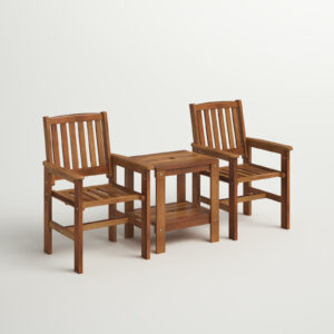 Ghayathi 3 Piece Teak Seating Patio Chair